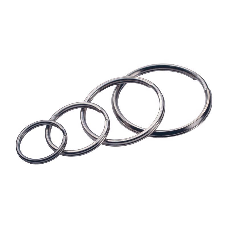 HILLMAN Tempered Steel Assorted Split Rings/Cable Rings Key Ring