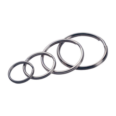 HILLMAN Tempered Steel Assorted Split Rings/Cable Rings Key Ring
