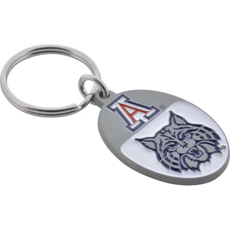 HILLMAN NCAA Tempered Steel Blue Split Ring Keychain