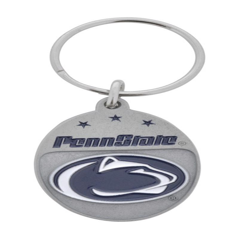 HILLMAN NCAA Tempered Steel Blue Split Ring Keychain