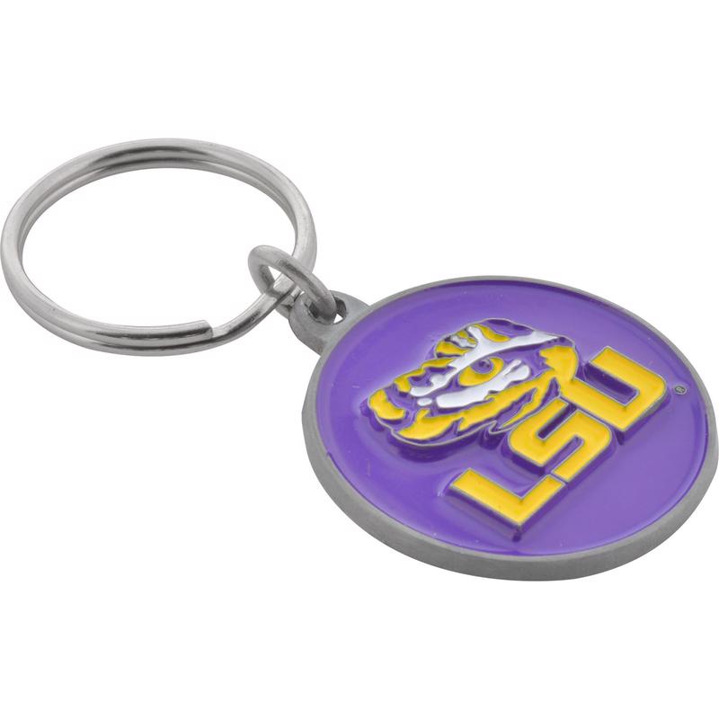 HILLMAN NCAA Tempered Steel Purple Split Ring Keychain
