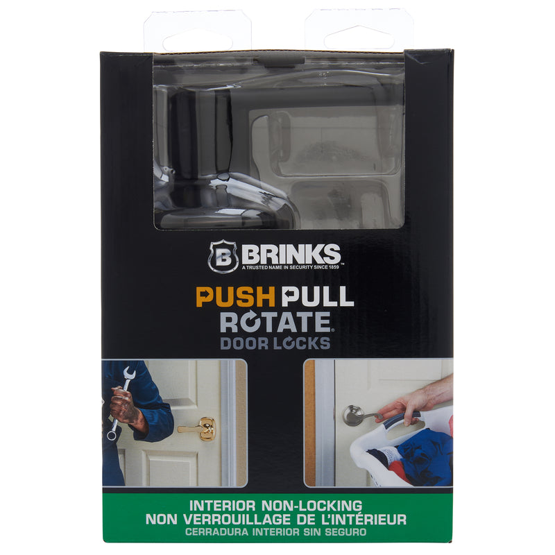 Brinks Push Pull Rotate Glenshaw Oil Rubbed Bronze Passage Lever 1.75 in.