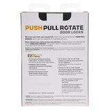 Brinks Push Pull Rotate Harper Satin Nickel Entry Lever KW1 1.75 in.