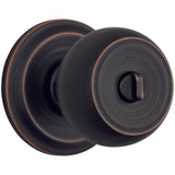Brinks Push Pull Rotate Stafford Oil Rubbed Bronze Entry Knob KW1 1.75 in.
