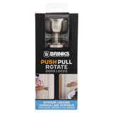 Brinks Push Pull Rotate Barrett Satin Nickel Single Cylinder Lock KW1 1.75 in.