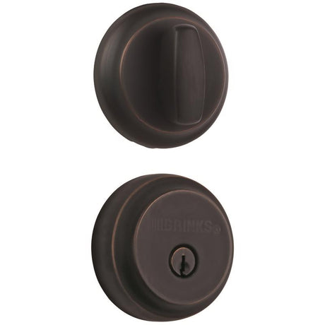 Brinks Push Pull Rotate Oil Rubbed Bronze Steel Deadbolt