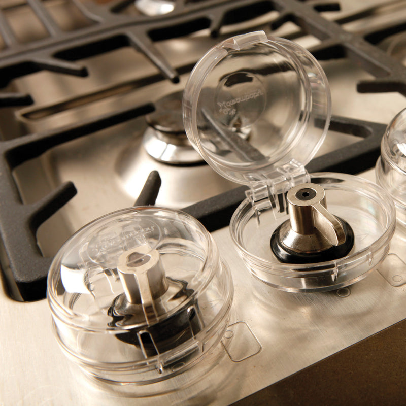 Dreambaby Clear Plastic Stove Knob Covers 5 pk