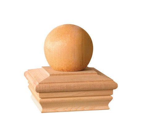 POST CAP BRN WOOD 4"X4"