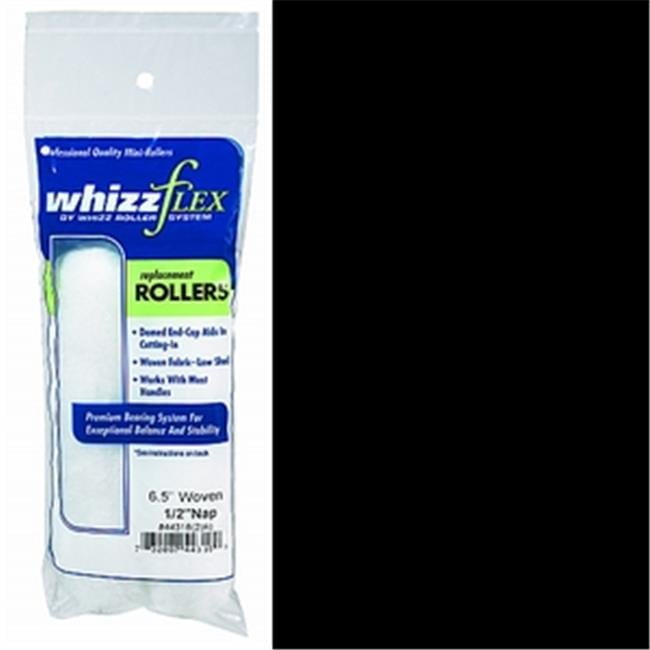 Whizz Woven 6.5 in. W X 1/2 in. Mini Paint Roller Cover 2 pk