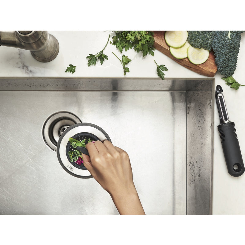 OXO Good Grips Satin Stainless Steel Kitchen Sink Strainer