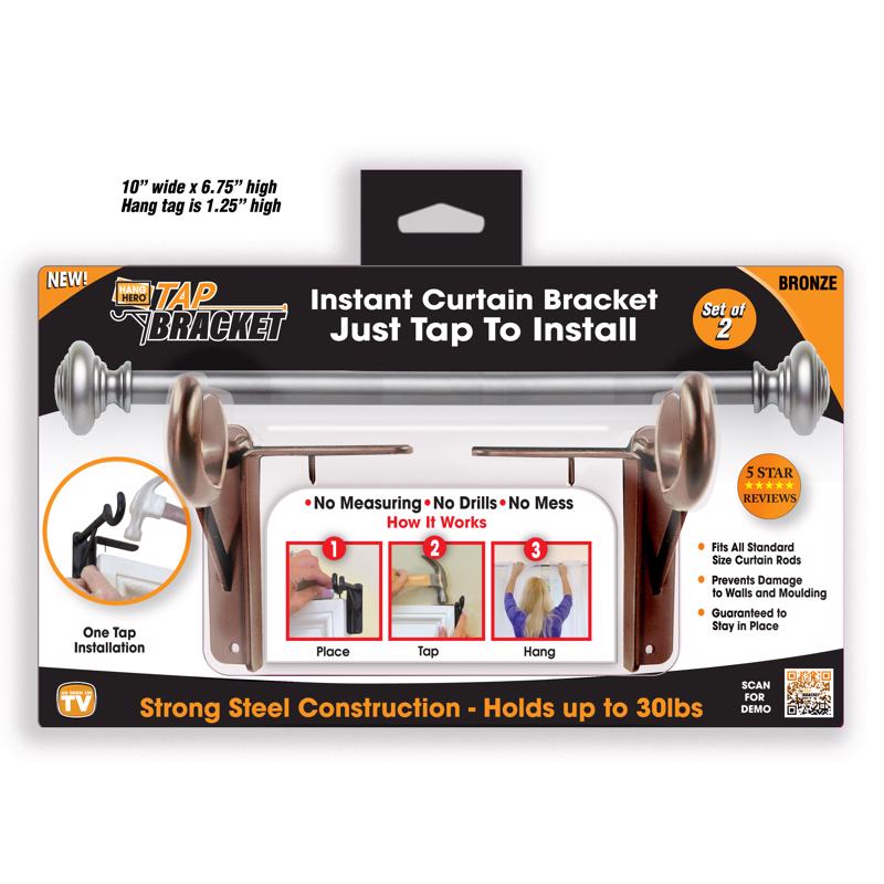 CURTAIN TAP BRACKET BRZ