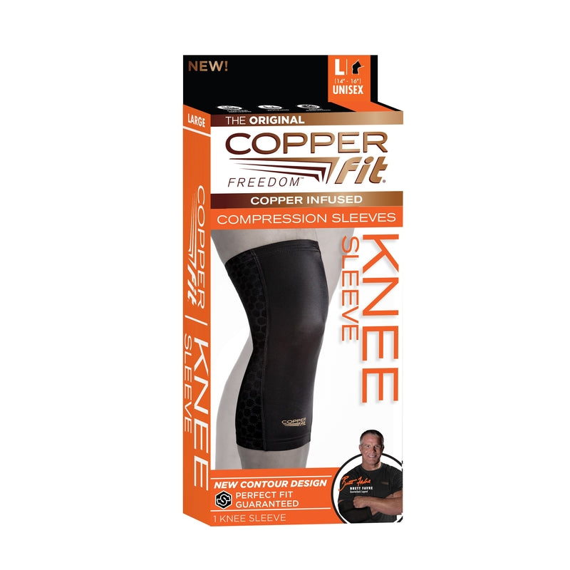 COMPRSN KNEE SLV BLK LG