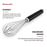 KitchenAid Black/Silver ABS Plastic/Stainless Steel Whisk
