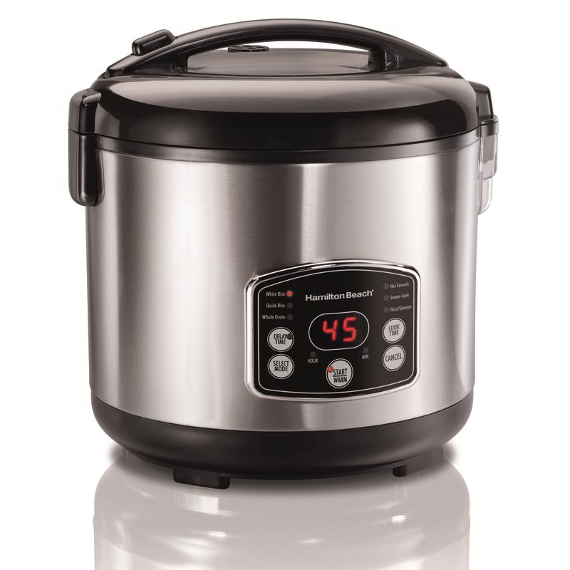 Hamilton Beach Silver 14 cups Programmable Rice Cooker