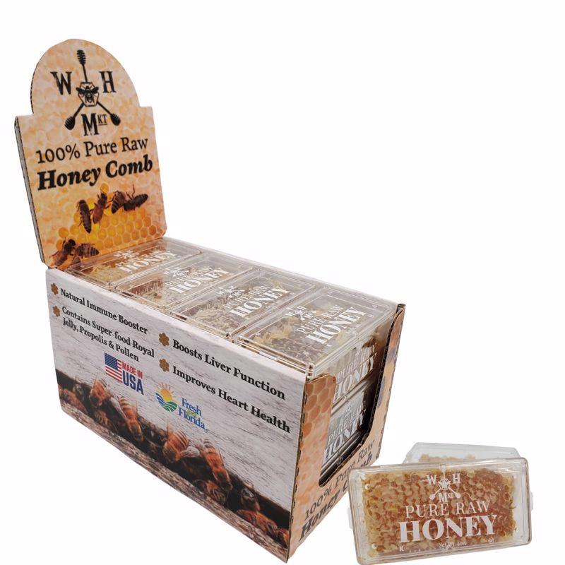 World Honey Market Honey Comb 4 oz Clamshell