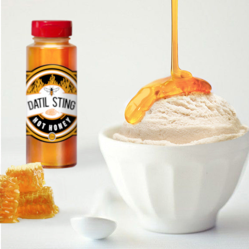 World Honey Market Datil Sting Hottest Chiles Pepper Honey 12 oz Bottle