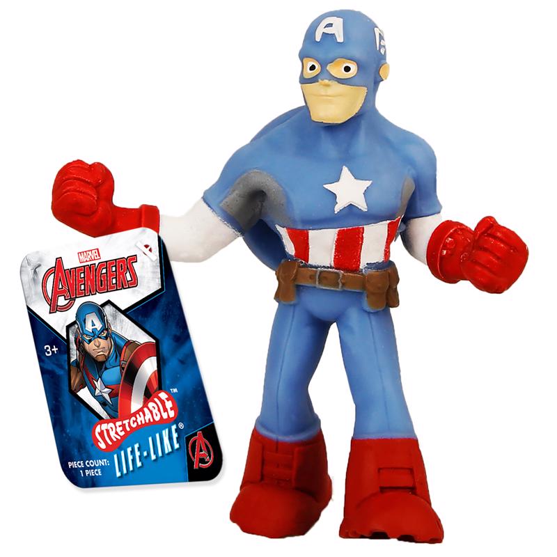 Disney and Marvel Stretchable Characters Rubber Assorted 6 pc