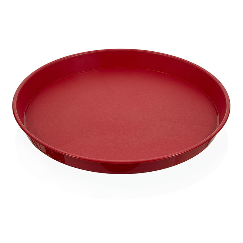 Arrow Home Products Red Plastic Serving Platter Serve Tray 15.75 in. D 1 pc