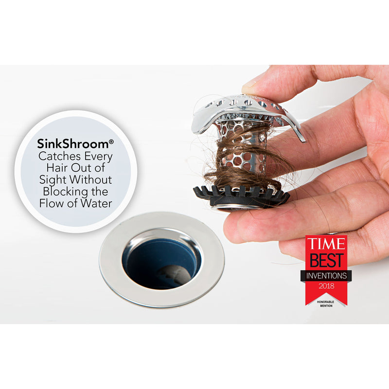 SinkShroom Chrome Stainless Steel Drain Protector
