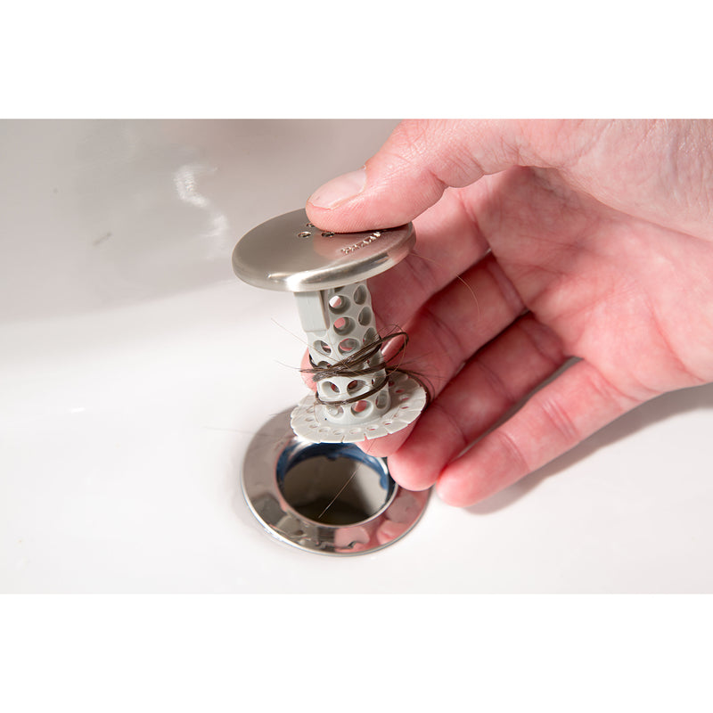 SinkShroom 1.75 in. Nickel Silicone Sink Strainer