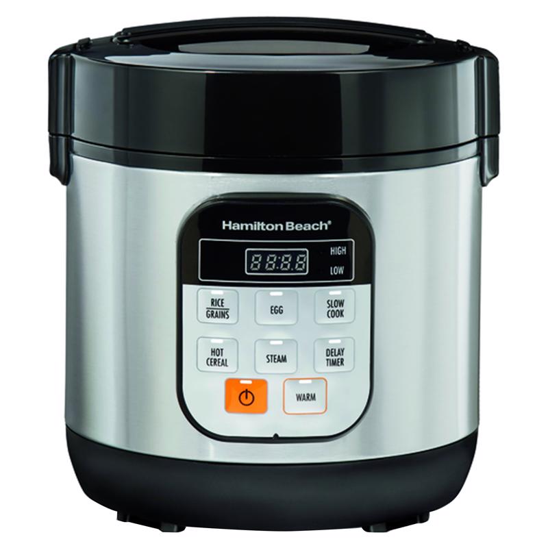 Hamilton Beach 1.5 qt Silver Stainless Steel Programmable Multi-Cooker