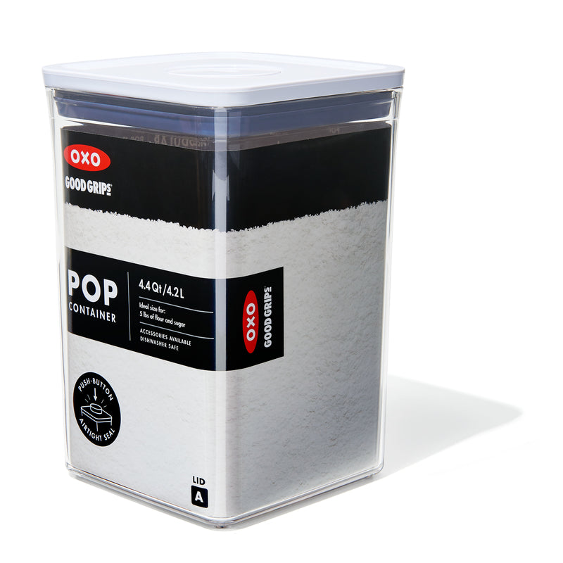 POP CONTANR SQR MD 4.4QT