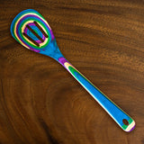 Totally Bamboo Baltique Multicolored Birch Wood Slotted Spoon