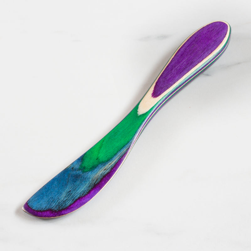 Totally Bamboo Baltique Multicolored Birch Wood Spreading Knife