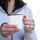 Groove Life Unisex Thin Solid Round Metallic Pearl Wedding Band Silicone Water Resistant