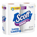 Scott Toilet Paper 4 Rolls 1000 sheet 4 in.