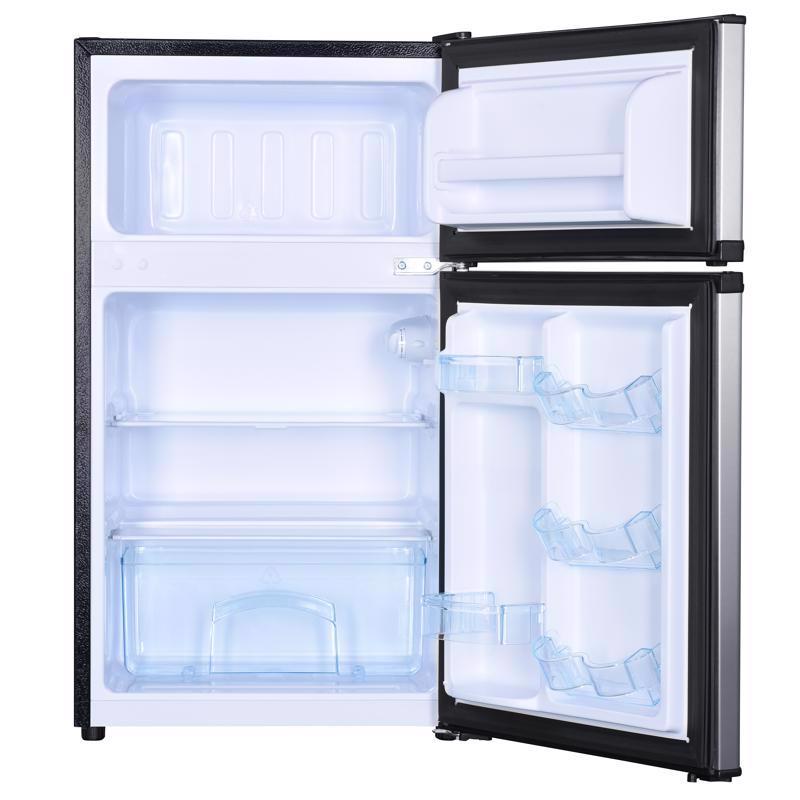Avanti 3.1 cu ft Black/Silver Stainless Steel Compact Refrigerator 320 W