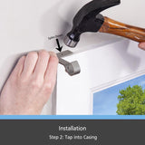 Kenney Fast Fit Pewter Gray Curtain Rod Bracket 5/8 in. L