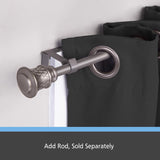 Kenney Fast Fit Pewter Gray Curtain Rod Bracket 5/8 in. L