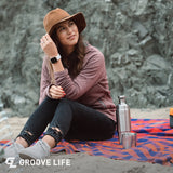 Groove Life Women's Thin Aspire Twilight Blossom Round Multicolored Ring Silicone Water Resistant Si