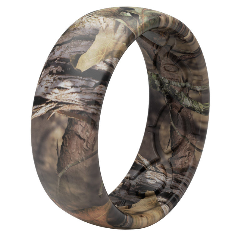 Groove Life Mossy Oak Unisex Original Camo Round Brown Ring Silicone Water Resistant Size 10