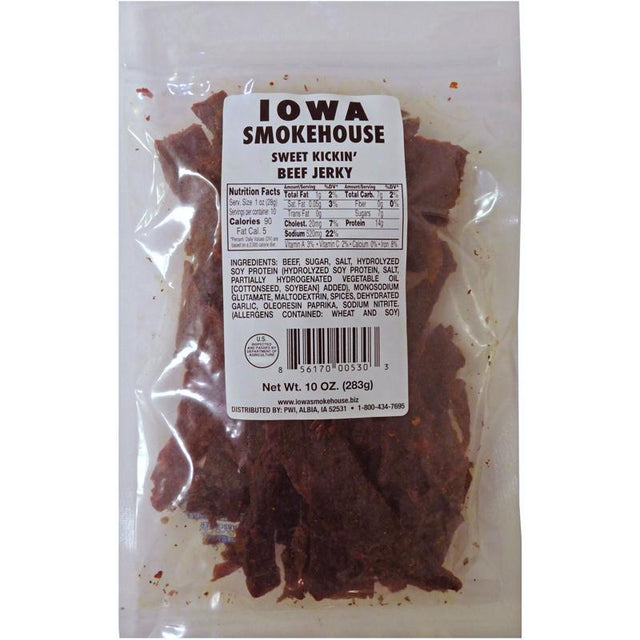 BEEF JRKY SWT KCKN 10OZ