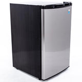 Avanti 4.4 cu ft Black/Silver Stainless Steel Compact Refrigerator 228 W