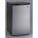 Avanti 4.4 cu ft Black/Silver Stainless Steel Compact Refrigerator 228 W