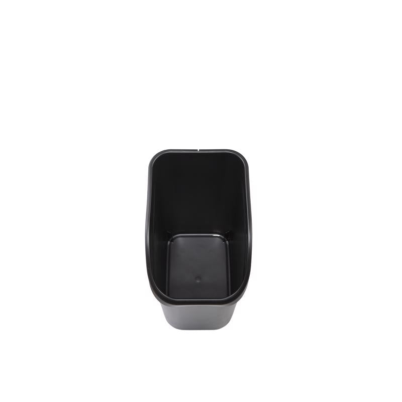 Rubbermaid 9.4 gal Black Resin Under Counter Wastebasket