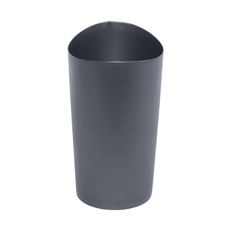 Rubbermaid Spa Works 2.25 gal Gray Plastic Vanity Wastebasket