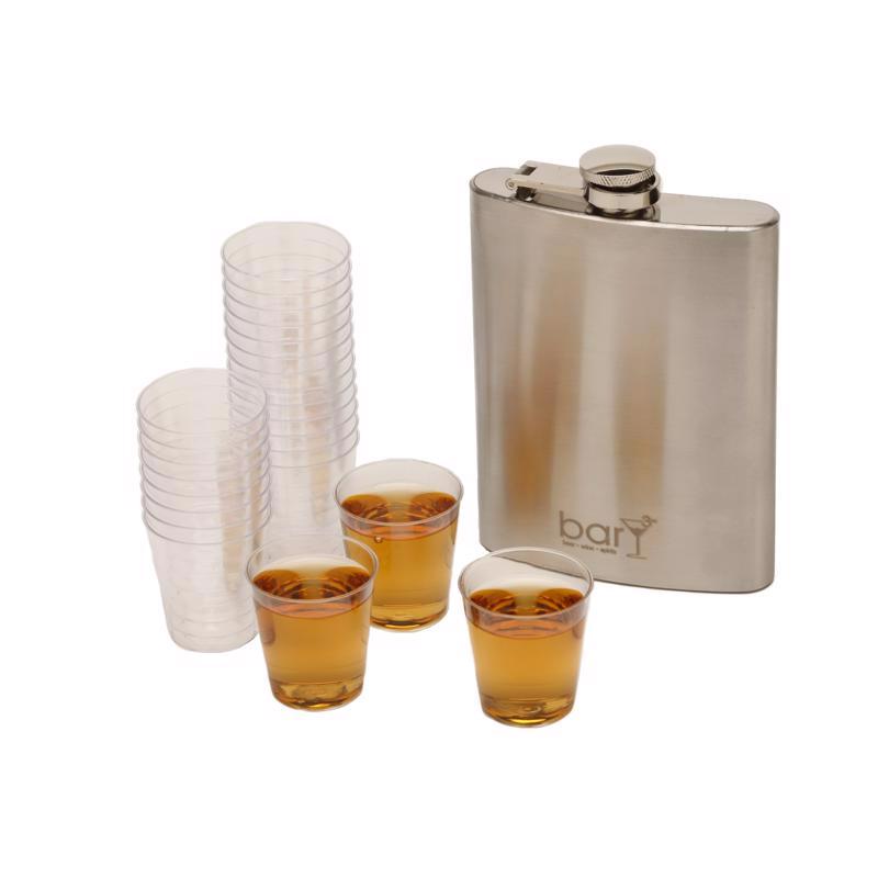 BarY3 1 oz Clear Polyester Disposable Shot Glass