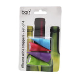BarY3 Assorted Plastic/Silicone Wine Stopper