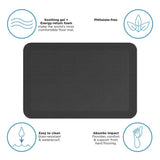 Gel Pro 20 in. W X 30 in. L Charcoal Polyurethane Foam Anti Fatigue Mat