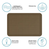 Gel Pro 20 in. W X 30 in. L Khaki Polyurethane Foam Anti Fatigue Mat