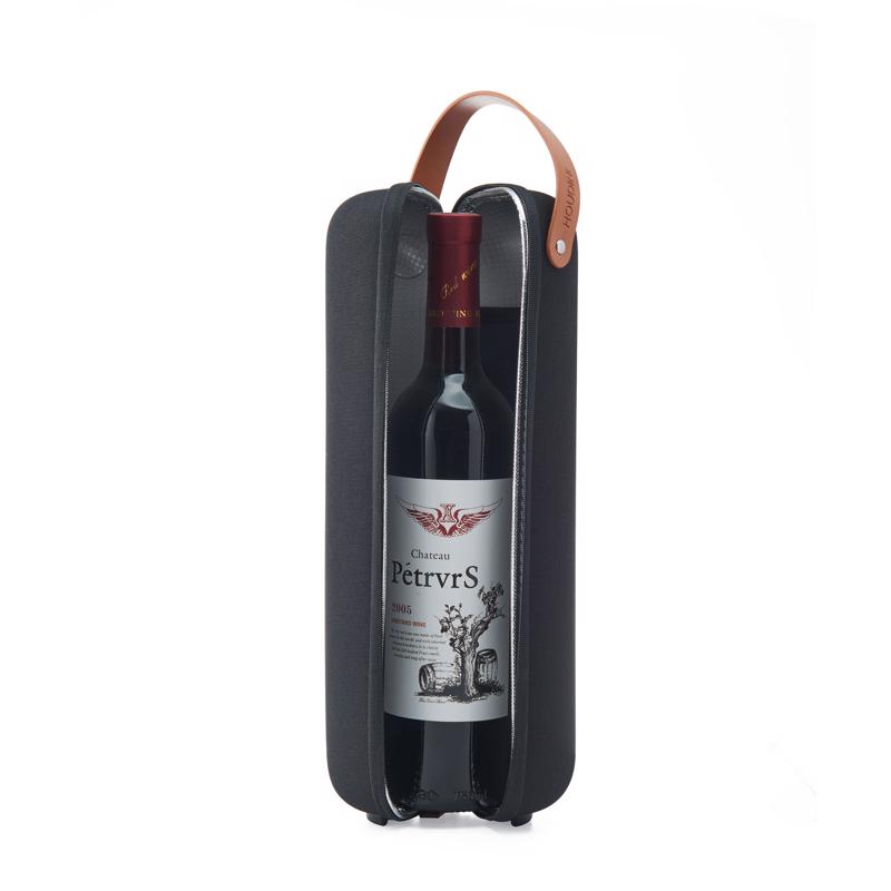 Houdini 1 L Black Vinyl Wine Carrier