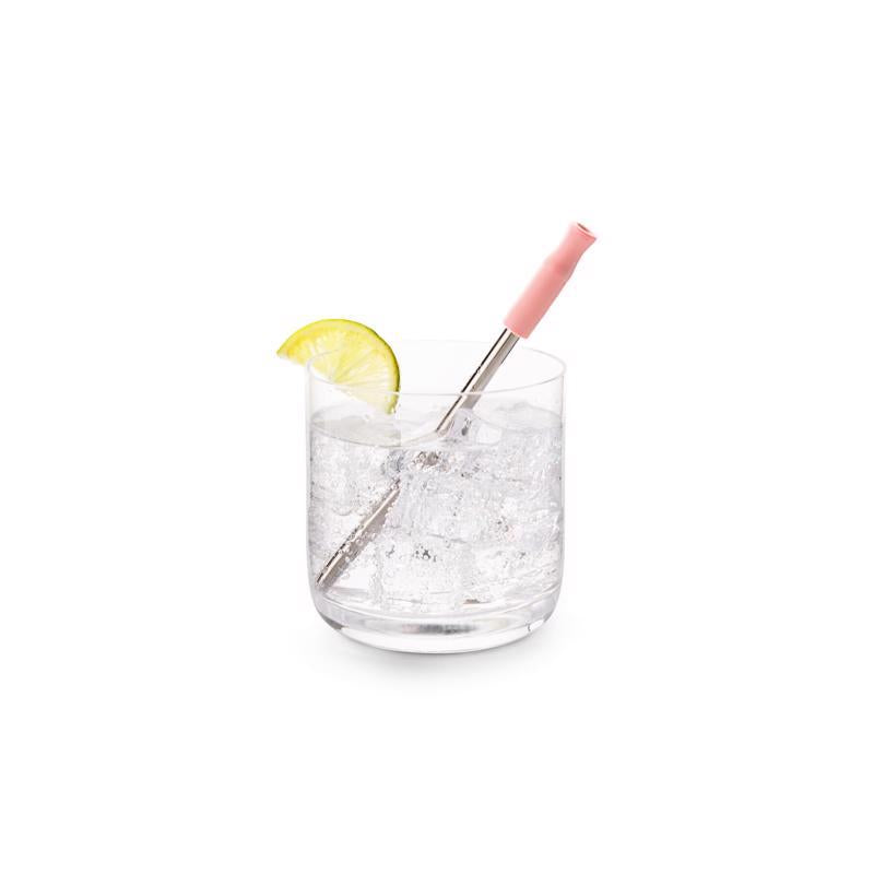 Houdini Assorted Stainless Steel/Silicone Cocktail Straws