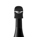 Houdini Black Plastic/Silicone Champagne Sealer