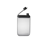 Houdini 7.25 oz Black/Clear Plastic/Silicone Flask