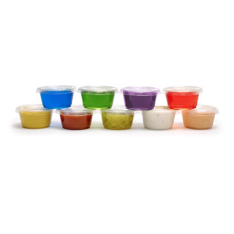 Viovia 2 oz Clear Polypropylene Tasting Cups with Lid