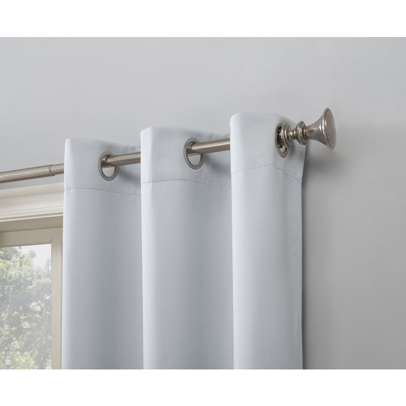 Sun Zero Norwich White Blackout Curtains 80 in. W X 84 in. L